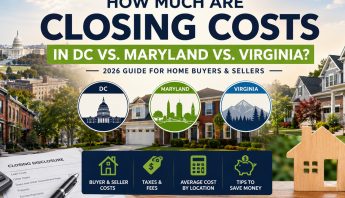 DMV closing costs comparison for homebuyers in Washington DC, Maryland, and Virginia