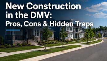 Newly constructed homes in a developing DMV-area residential community.
